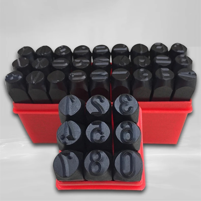 Leather Stamp Set - Kit stempel baja Aloi cap nomor