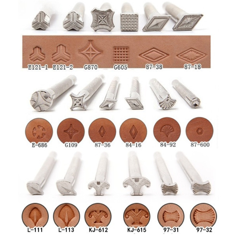 Leather Stamp Set - Peralatan Stempel Kulit Model Baru, Stempel