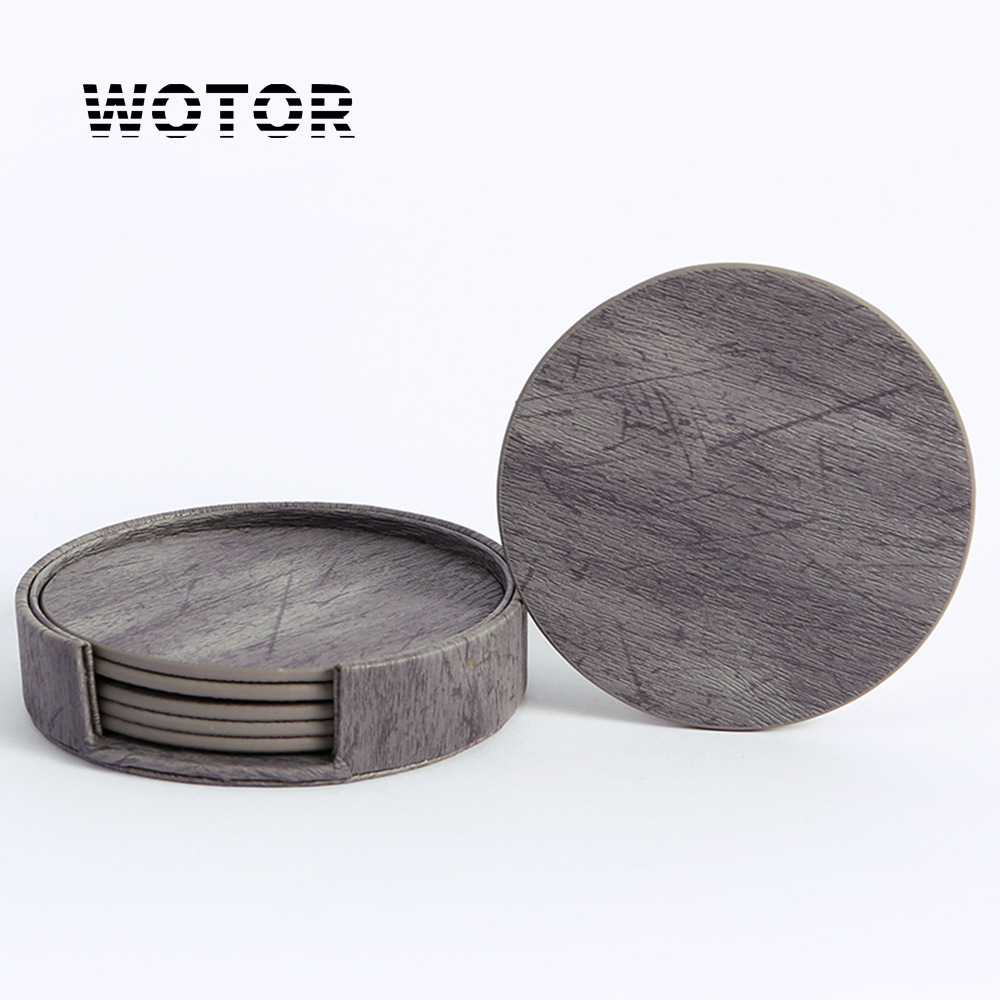 Leatherwork Rings - WOTOR 6 Buah/Lot Tatakan Gelas Benang