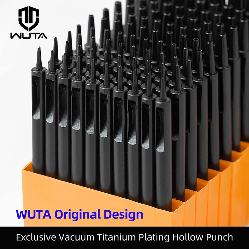 Leatherwork Punching Tool - Wuta 1-10pcs pelapisan titanium kulit lubang