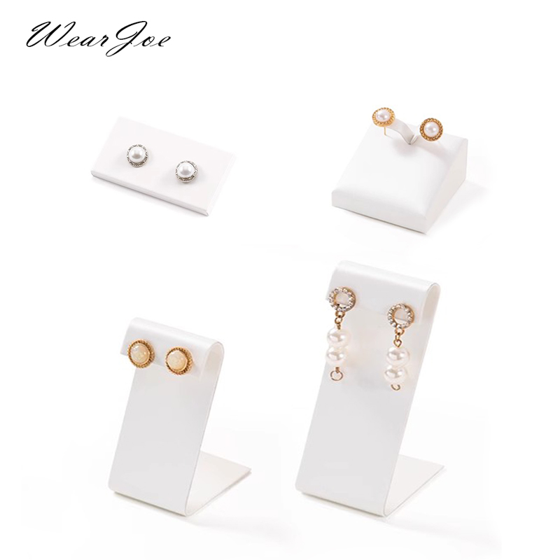 Leatherwork Rings - Tempat anting-anting kancing telinga perhiasan tampilan