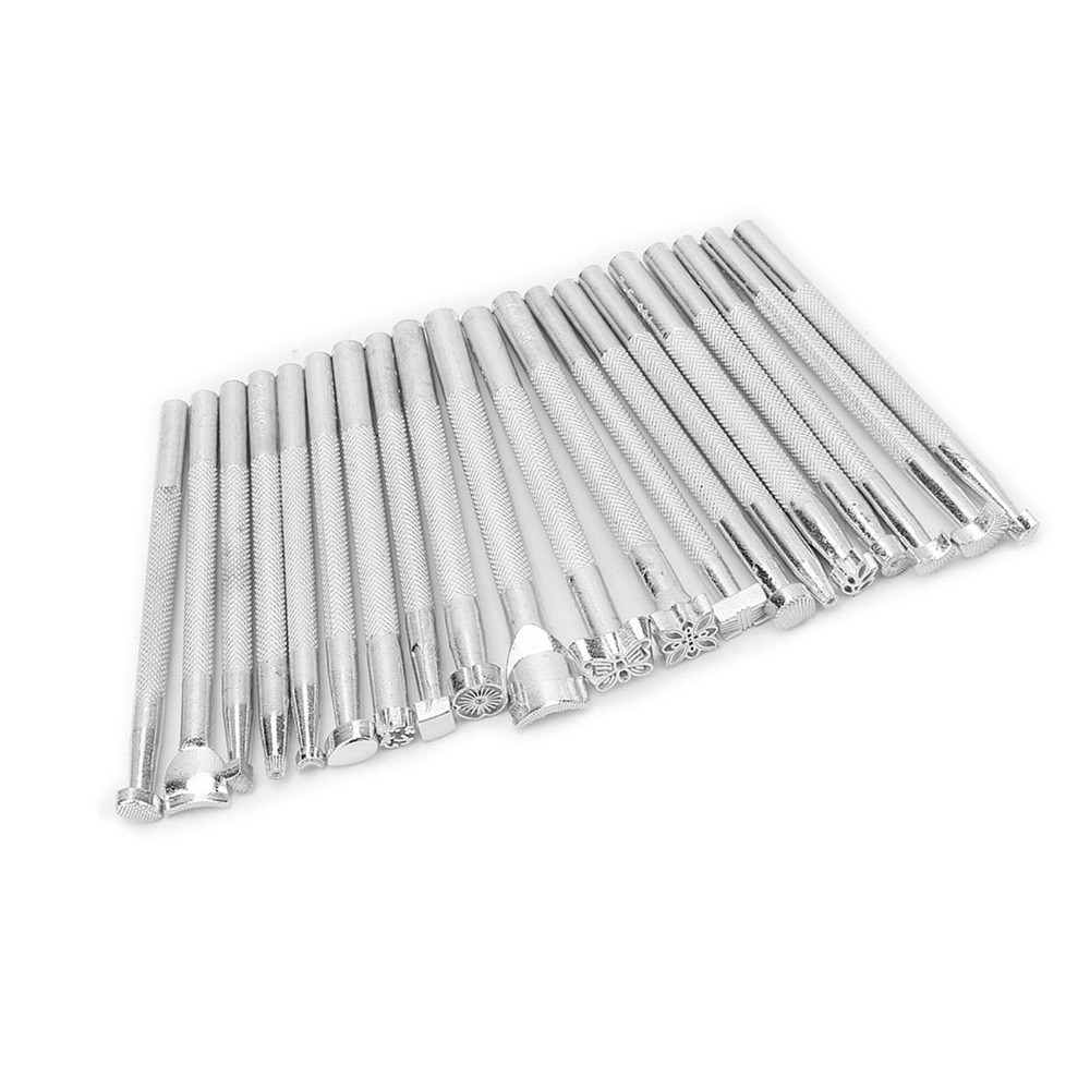 20pcs Set Alat Pengepres Kulit - Leather Stamp Set ulasan dan harga