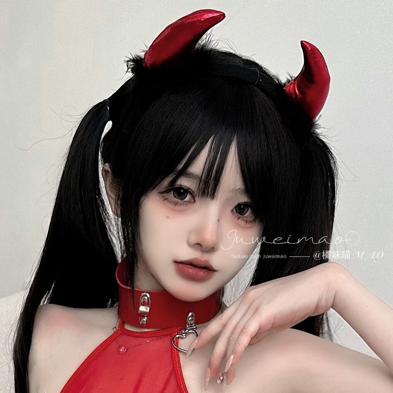 Ikat Kepala Cosplay Setan Keci - Leatherwork Pony ulasan dan harga