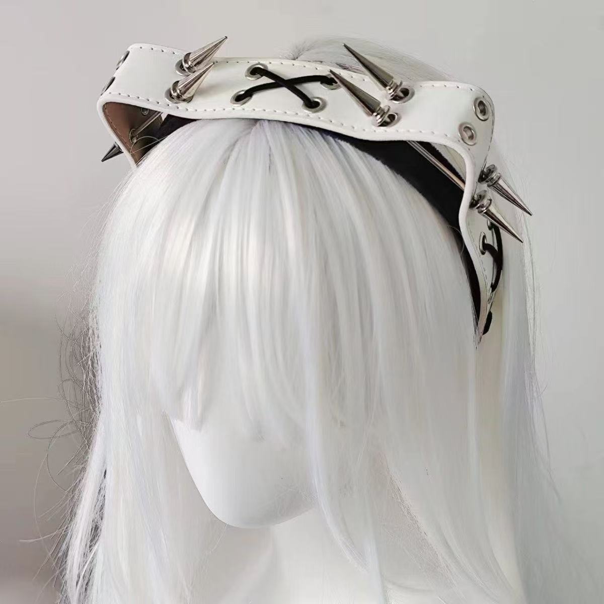 Headband Punk Harajuku dengan  - Leatherwork Rings ulasan dan harga