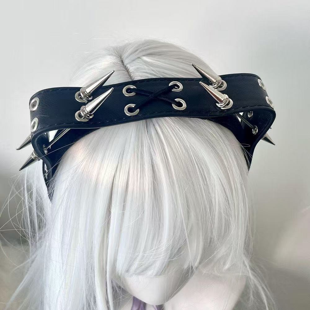 Headband Punk Harajuku dengan  - Leatherwork Rings ulasan dan harga