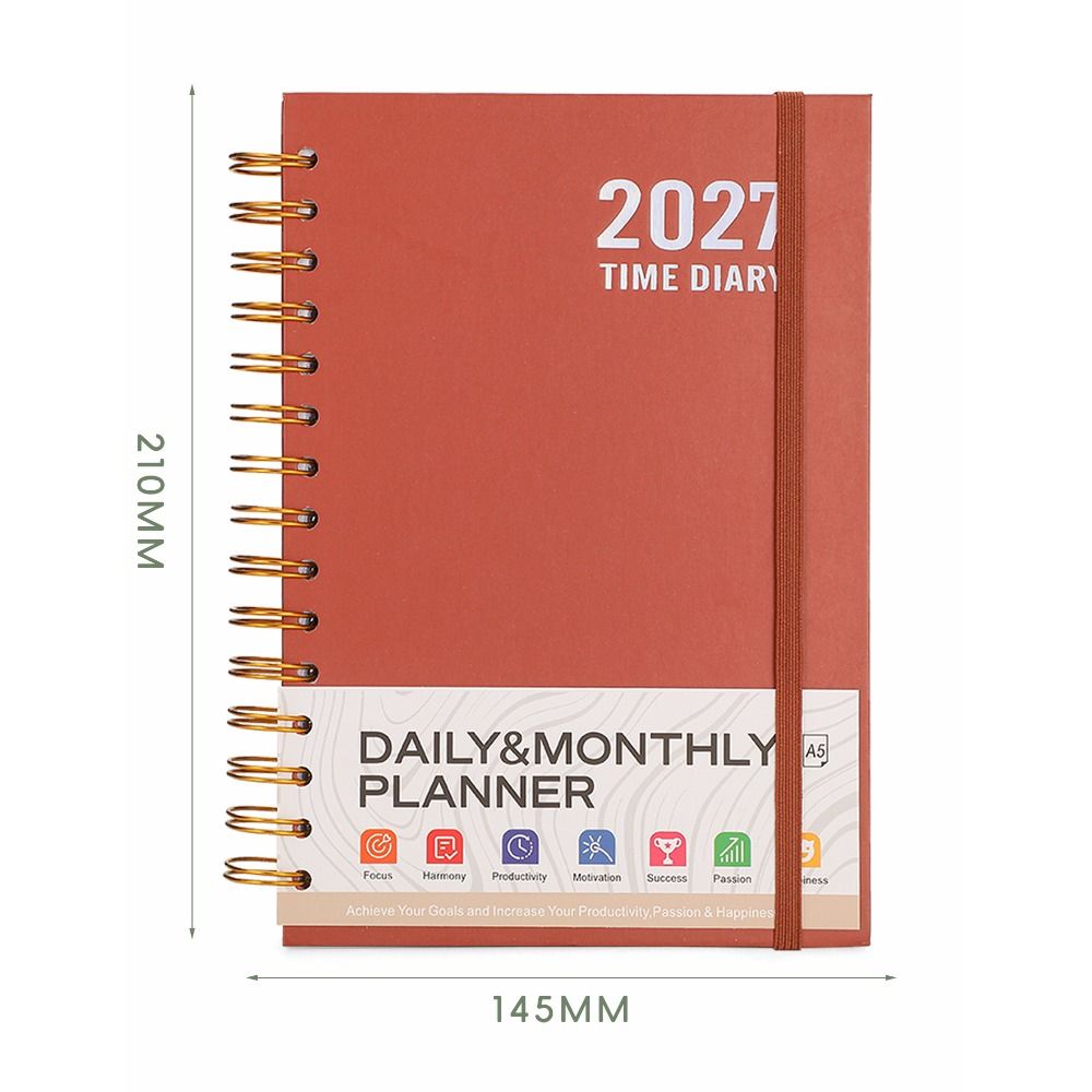 Agenda Perencana A5 2027 Baru  - Leather Work Notepad ulasan dan harga