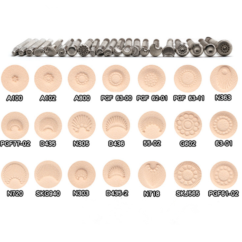 1 Buah DIY Alat Set Alat Peran - Leather Stamp Set ulasan dan harga