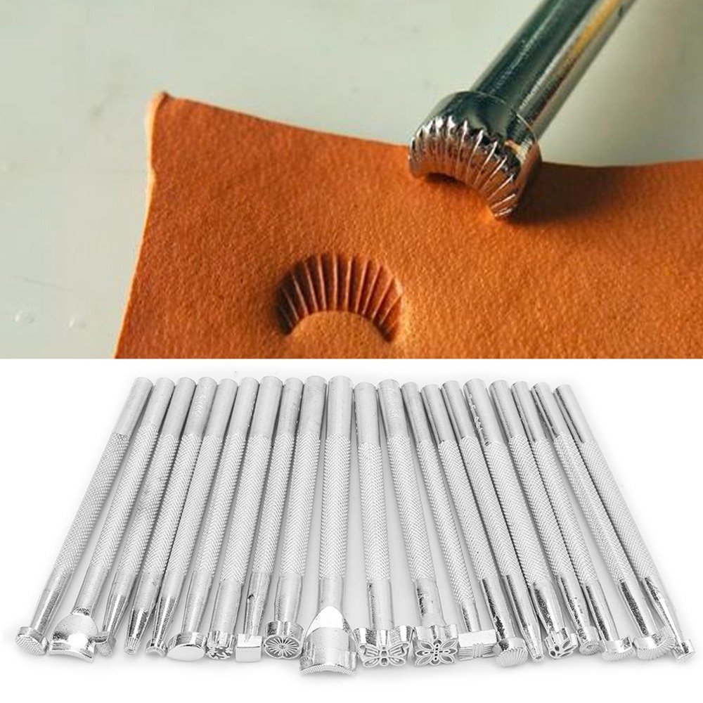 20pcs Set Alat Pengepres Kulit - Leather Stamp Set ulasan dan harga