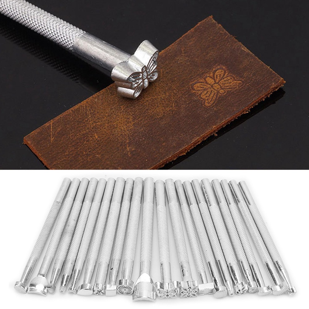 20pcs Set Alat Pengepres Kulit - Leather Stamp Set ulasan dan harga