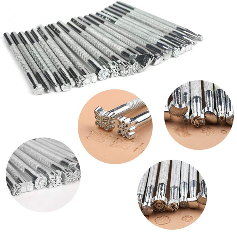 20 Buah Perangko Tembikar untu - Leather Stamp Set ulasan dan harga