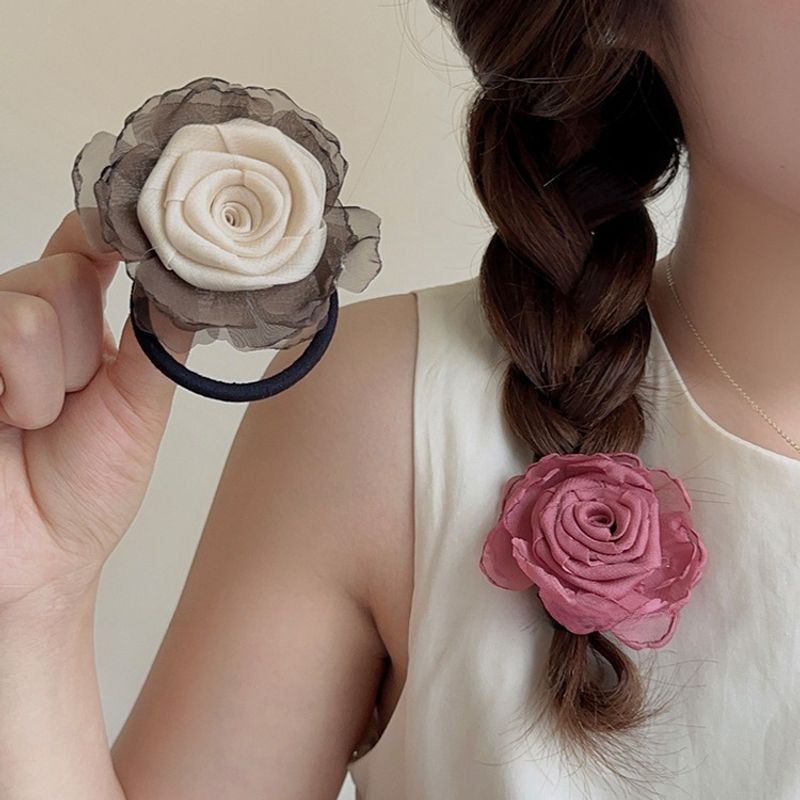 1pc Ikat Rambut Kepala Bunga M - Leatherwork Pony ulasan dan harga