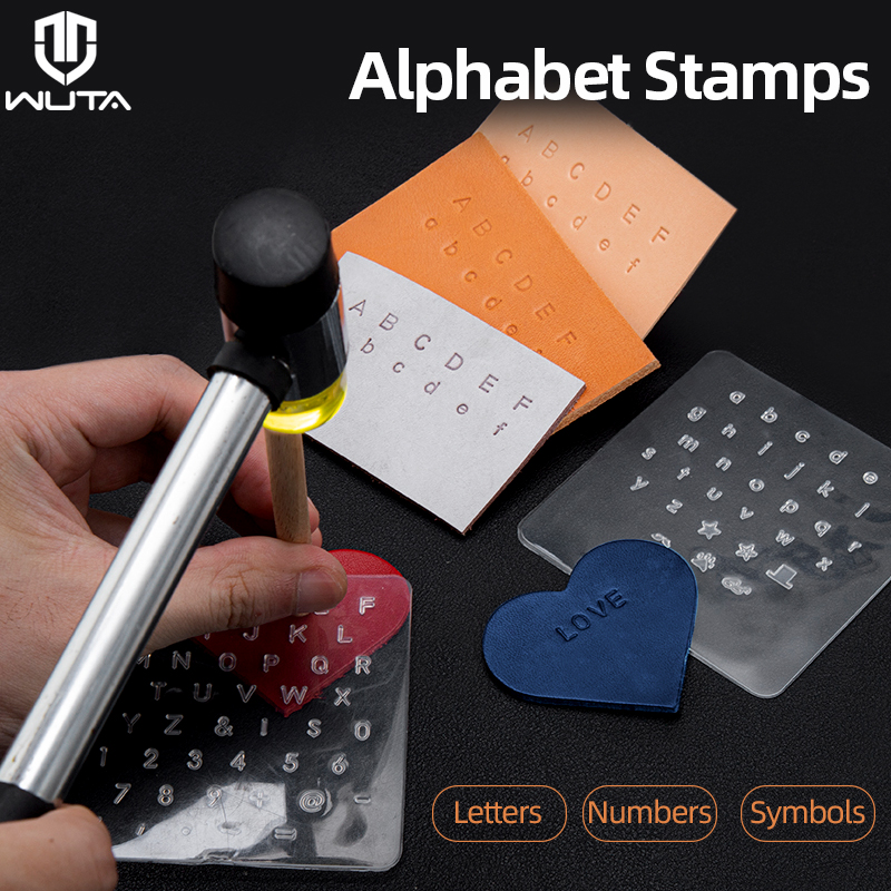 WUTA 3 buah cap kulit modal Lo - Leather Stamp Set ulasan dan harga
