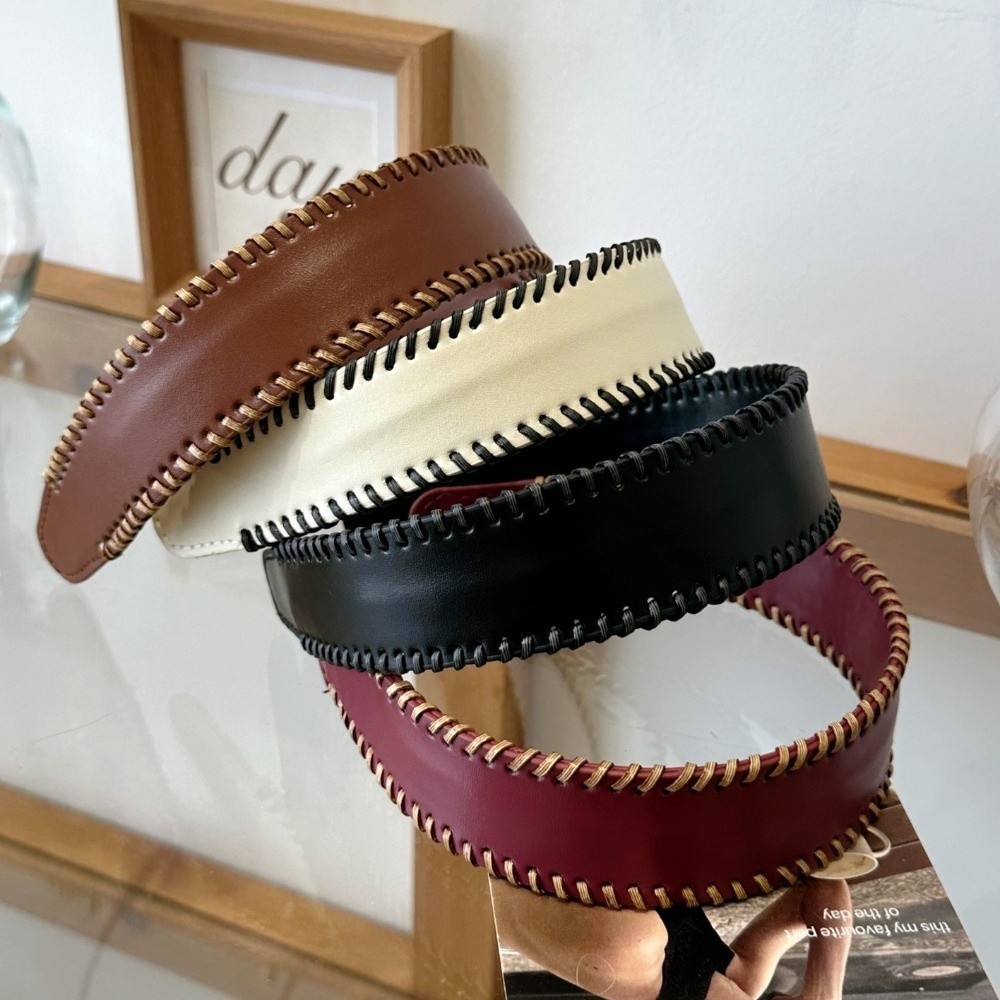 Ikat Kepala Kulit Warna Solid  - Leatherwork Pony ulasan dan harga
