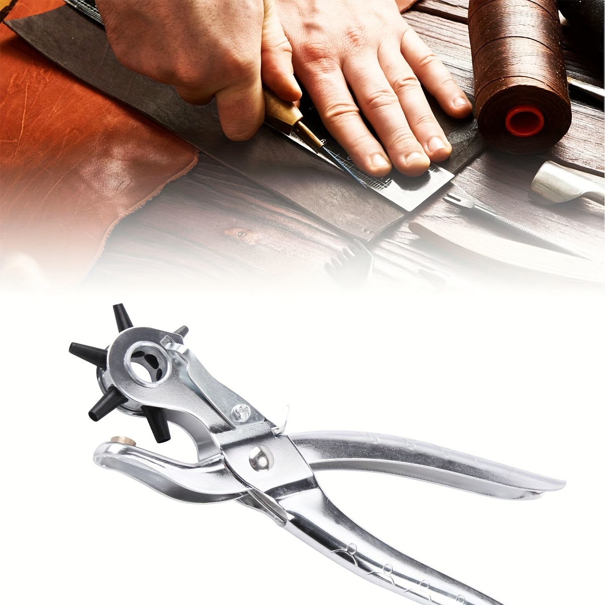 Alat Pelubang Kulit Profesiona - Leatherwork Punching Tool ulasan dan harga